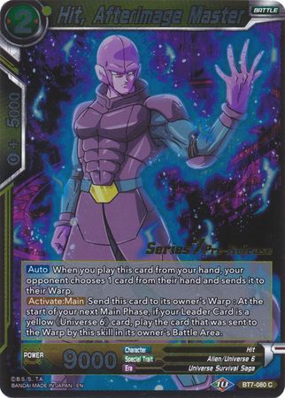 Hit, Afterimage Master (BT7-080_PR) [Assault of the Saiyans Prerelease Promos] | Dragon's Lair Comics and Fantasy Houston TX