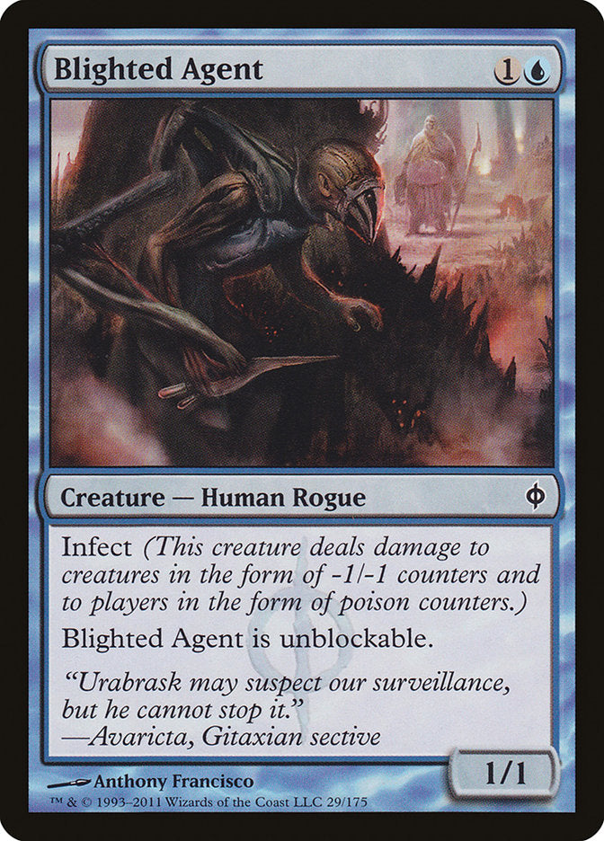 Blighted Agent [New Phyrexia] | Dragon's Lair Comics and Fantasy Houston TX
