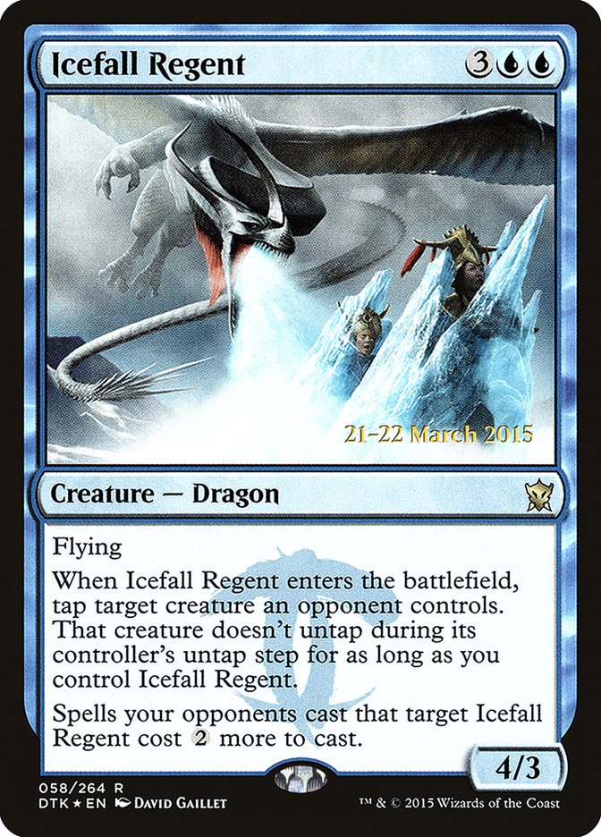 Icefall Regent [Dragons of Tarkir Prerelease Promos] | Dragon's Lair Comics and Fantasy Houston TX