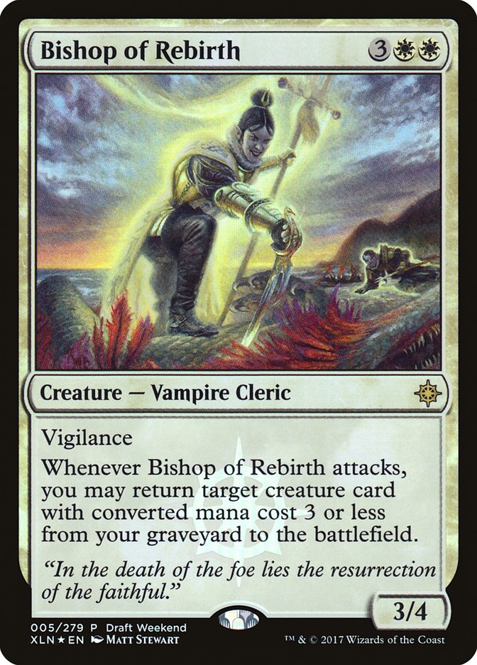 Bishop of Rebirth (Draft Weekend) [Ixalan Promos] | Dragon's Lair Comics and Fantasy Houston TX