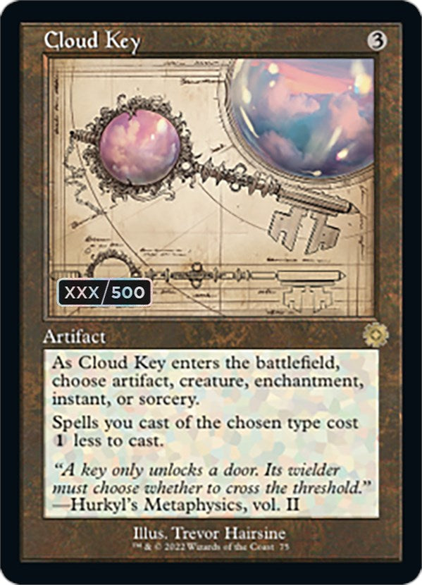 Cloud Key (Retro Schematic) (Serialized) [The Brothers' War Retro Artifacts] | Dragon's Lair Comics and Fantasy Houston TX