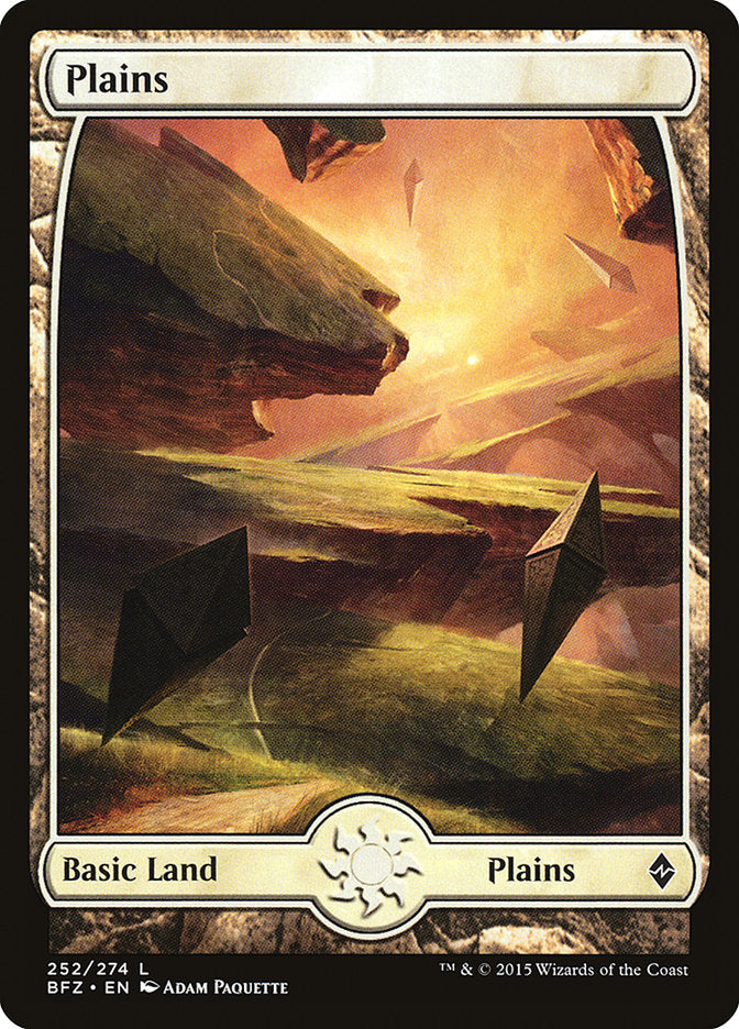 Plains (252) (Full Art) [Battle for Zendikar] | Dragon's Lair Comics and Fantasy Houston TX