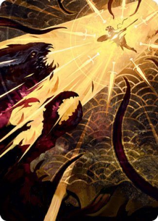 Defiant Strike Art Card [Strixhaven: School of Mages Art Series] | Dragon's Lair Comics and Fantasy Houston TX