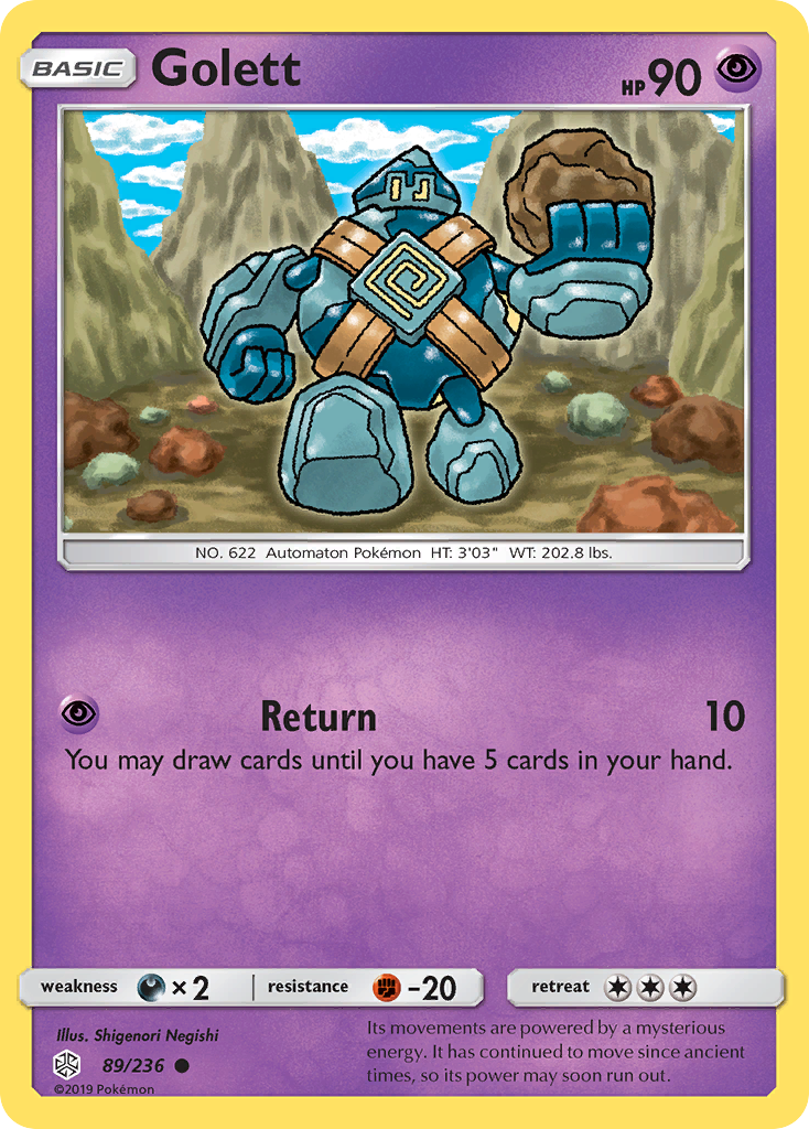 Golett (89/236) [Sun & Moon: Cosmic Eclipse] | Dragon's Lair Comics and Fantasy Houston TX