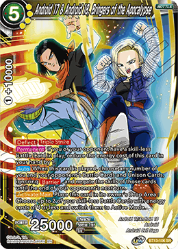 Android 17 & Android 18, Bringers of the Apocalypse (BT13-106) [Supreme Rivalry] | Dragon's Lair Comics and Fantasy Houston TX