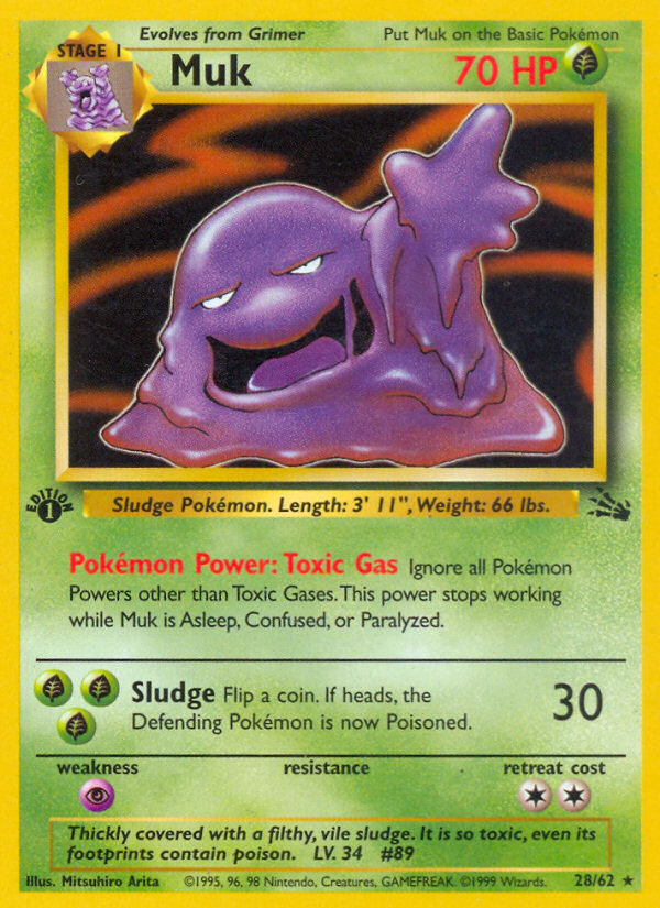 Muk (28/62) [Fossil 1st Edition] | Dragon's Lair Comics and Fantasy Houston TX
