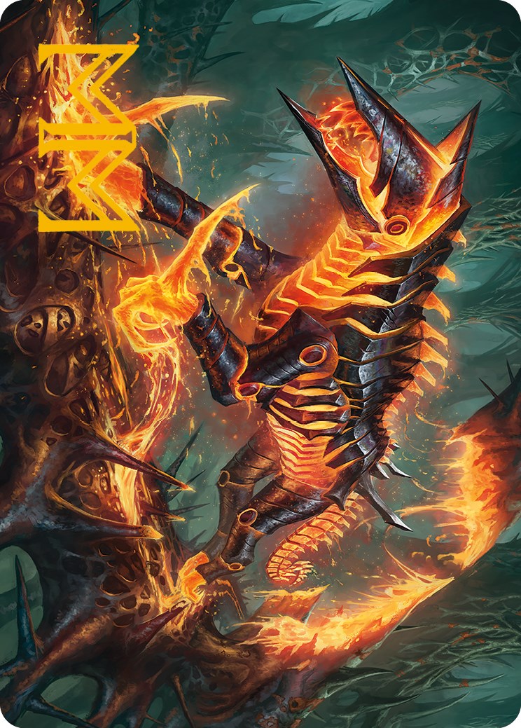 Kuldotha Cackler Art Card (Gold-Stamped Signature) [Phyrexia: All Will Be One Art Series] | Dragon's Lair Comics and Fantasy Houston TX