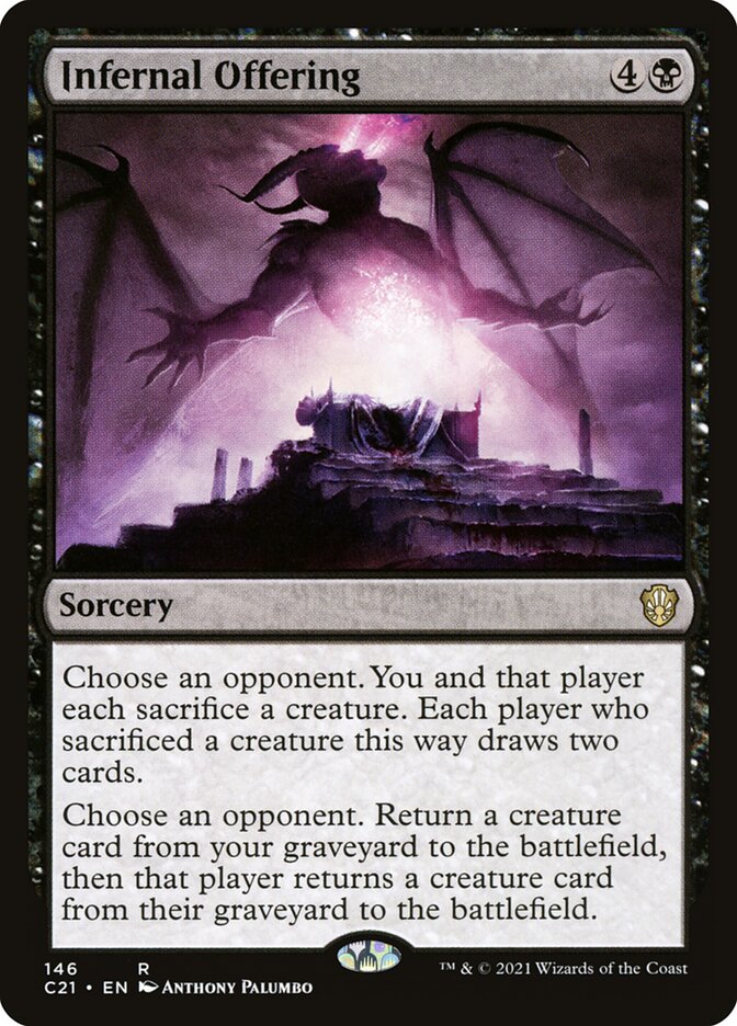 Infernal Offering [Commander 2021] | Dragon's Lair Comics and Fantasy Houston TX