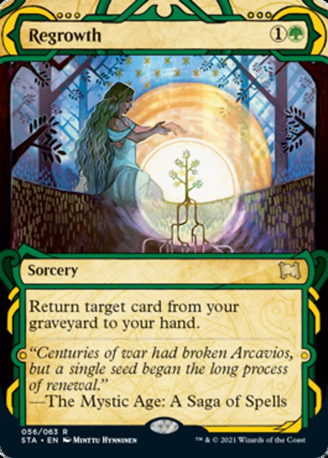Regrowth (Foil Etched) [Strixhaven: School of Mages Mystical Archive] | Dragon's Lair Comics and Fantasy Houston TX