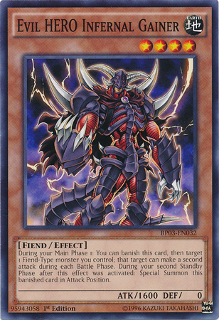 Evil HERO Infernal Gainer [BP03-EN032] Common | Dragon's Lair Comics and Fantasy Houston TX