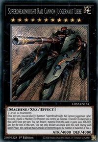 Superdreadnought Rail Cannon Juggernaut Liebe [LDS2-EN124] Secret Rare | Dragon's Lair Comics and Fantasy Houston TX