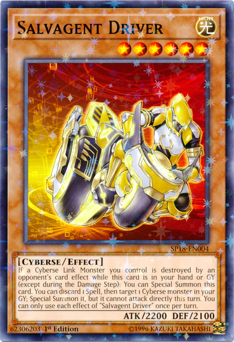 Salvagent Driver [SP18-EN004] Starfoil Rare | Dragon's Lair Comics and Fantasy Houston TX
