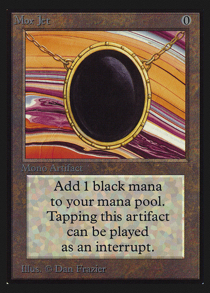 Mox Jet (Black Stone) [International Collectors' Edition] | Dragon's Lair Comics and Fantasy Houston TX