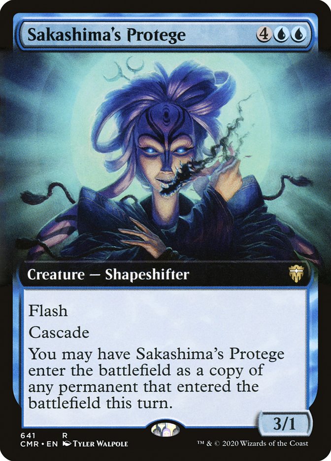 Sakashima's Protege (Extended Art) [Commander Legends] | Dragon's Lair Comics and Fantasy Houston TX
