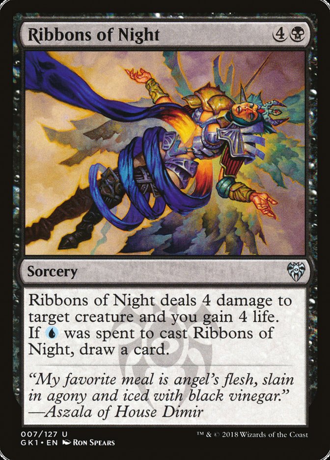 Ribbons of Night [Guilds of Ravnica Guild Kit] | Dragon's Lair Comics and Fantasy Houston TX