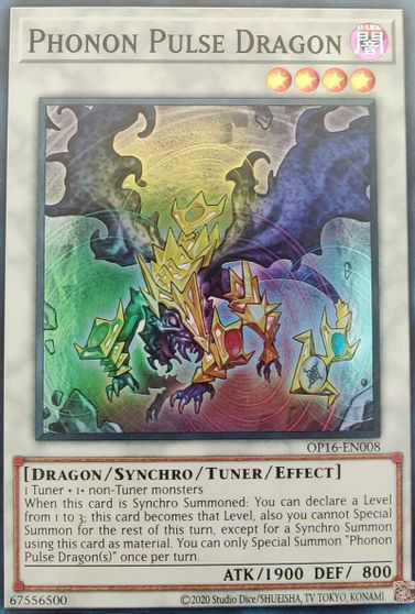 Phonon Pulse Dragon [OP16-EN008] Super Rare | Dragon's Lair Comics and Fantasy Houston TX