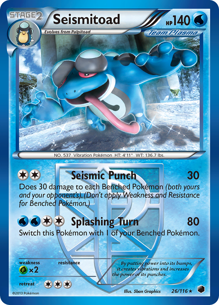 Seismitoad (26/116) [Black & White: Plasma Freeze] | Dragon's Lair Comics and Fantasy Houston TX