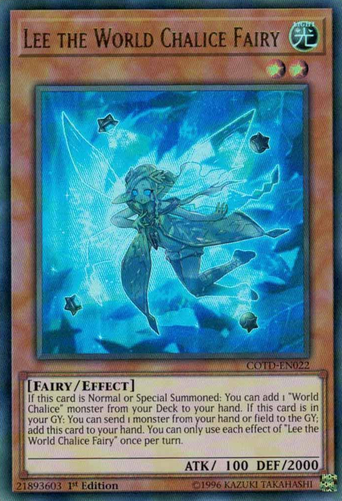 Lee the World Chalice Fairy [COTD-EN022] Ultra Rare | Dragon's Lair Comics and Fantasy Houston TX