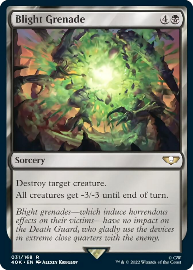 Blight Grenade (Surge Foil) [Warhammer 40,000] | Dragon's Lair Comics and Fantasy Houston TX