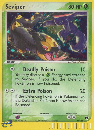 Seviper (11/100) [EX: Sandstorm] | Dragon's Lair Comics and Fantasy Houston TX