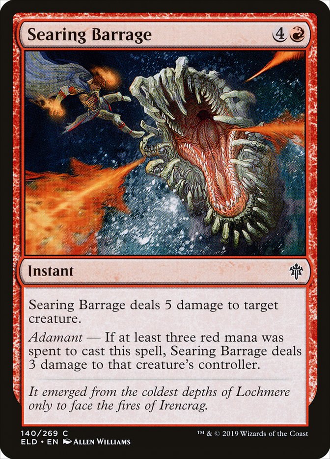 Searing Barrage [Throne of Eldraine] | Dragon's Lair Comics and Fantasy Houston TX