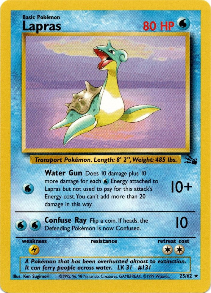 Lapras (25/62) [Fossil Unlimited] | Dragon's Lair Comics and Fantasy Houston TX