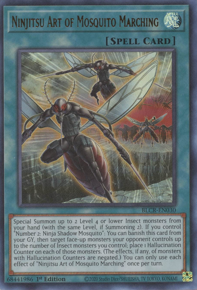 Ninjitsu Art of Mosquito Marching [BLCR-EN030] Ultra Rare | Dragon's Lair Comics and Fantasy Houston TX