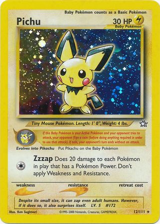 Pichu (12/111) [Neo Genesis Unlimited] | Dragon's Lair Comics and Fantasy Houston TX