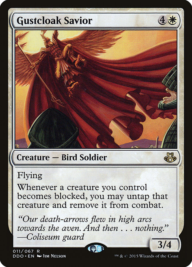 Gustcloak Savior [Duel Decks: Elspeth vs. Kiora] | Dragon's Lair Comics and Fantasy Houston TX