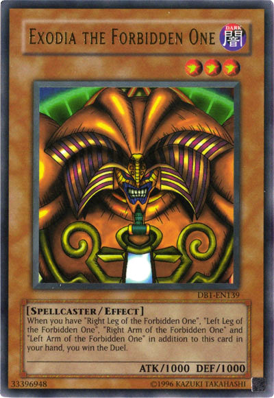 Exodia the Forbidden One [DB1-EN139] Ultra Rare | Dragon's Lair Comics and Fantasy Houston TX