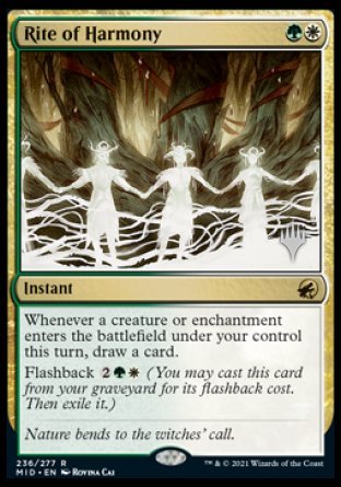 Rite of Harmony (Promo Pack) [Innistrad: Midnight Hunt Promos] | Dragon's Lair Comics and Fantasy Houston TX