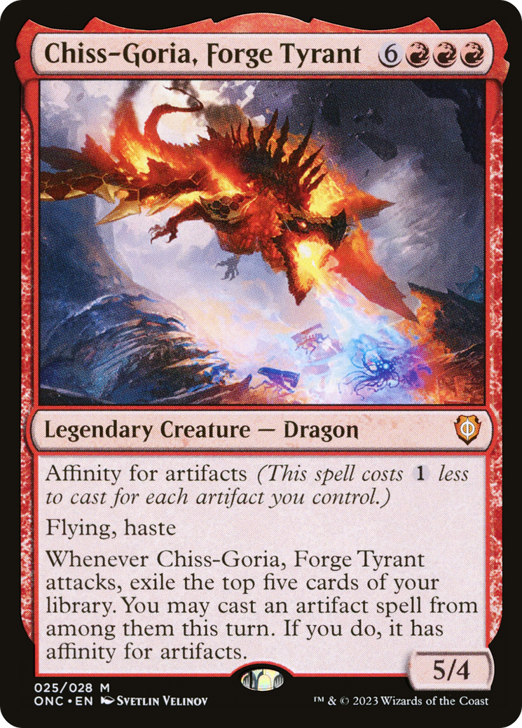 Chiss-Goria, Forge Tyrant [Phyrexia: All Will Be One Commander] | Dragon's Lair Comics and Fantasy Houston TX