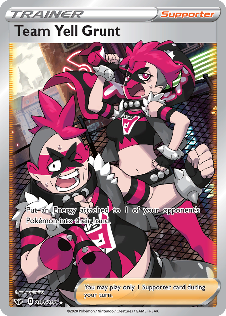 Team Yell Grunt (202/202) [Sword & Shield: Base Set] | Dragon's Lair Comics and Fantasy Houston TX