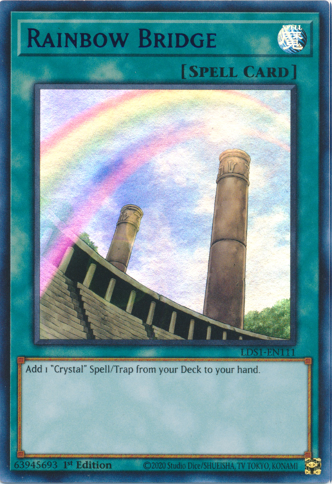 Rainbow Bridge (Blue) [LDS1-EN111] Ultra Rare | Dragon's Lair Comics and Fantasy Houston TX