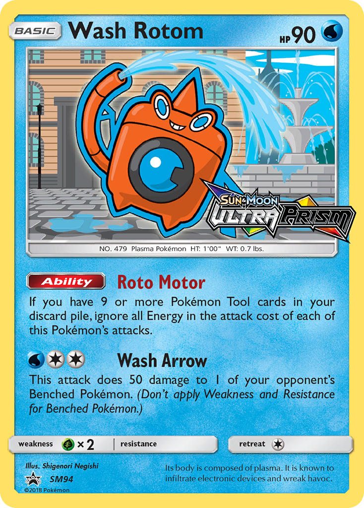 Wash Rotom (SM94) [Sun & Moon: Black Star Promos] | Dragon's Lair Comics and Fantasy Houston TX