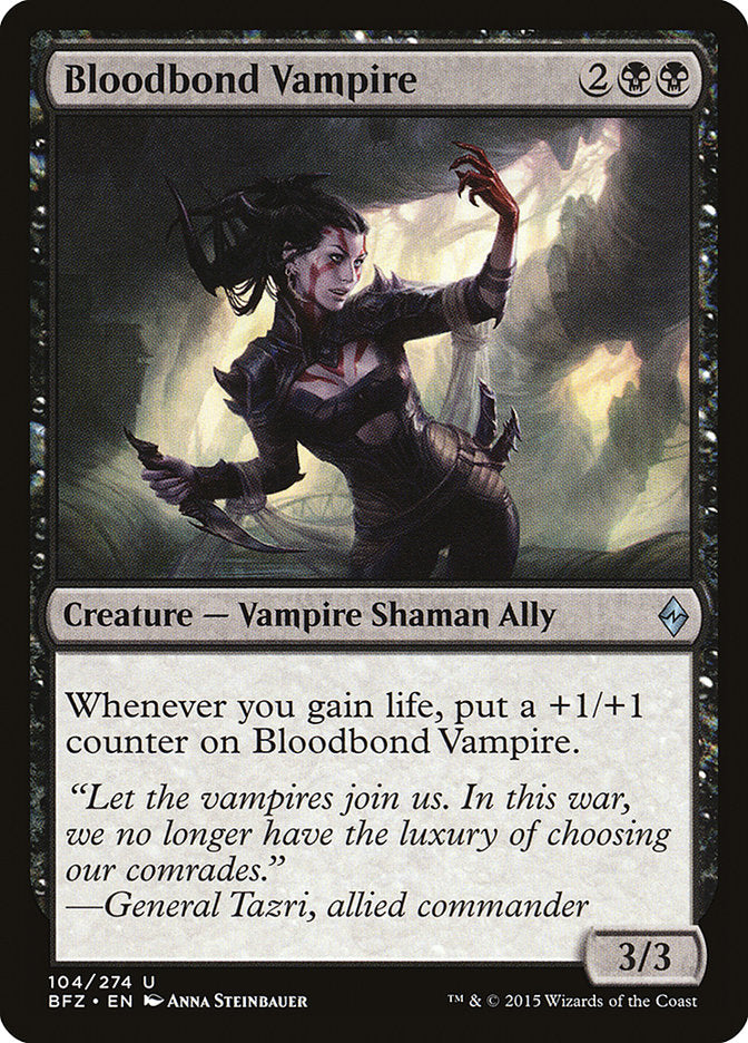 Bloodbond Vampire [Battle for Zendikar] | Dragon's Lair Comics and Fantasy Houston TX