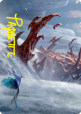 Island Art Card (Gold-Stamped Signature) [Strixhaven: School of Mages Art Series] | Dragon's Lair Comics and Fantasy Houston TX