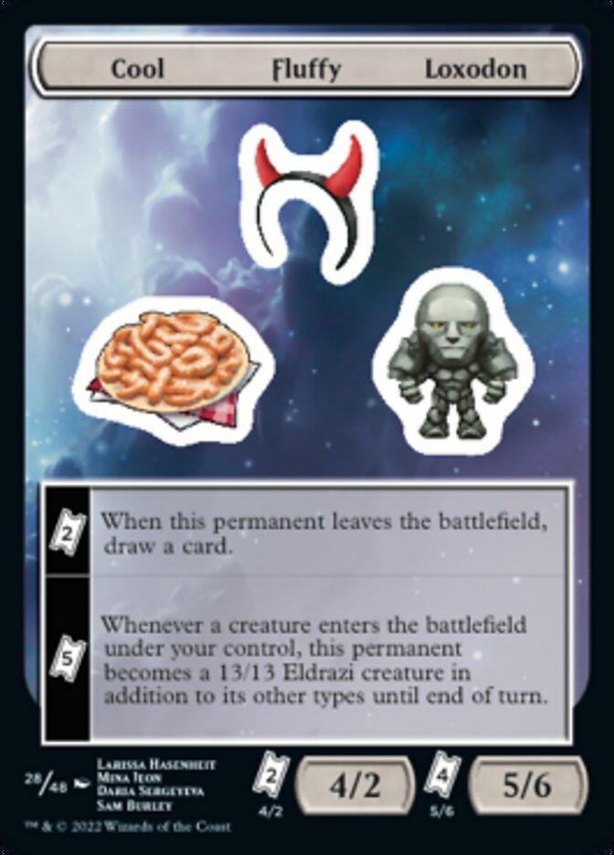 Cool Fluffy Loxodon [Unfinity Stickers] | Dragon's Lair Comics and Fantasy Houston TX