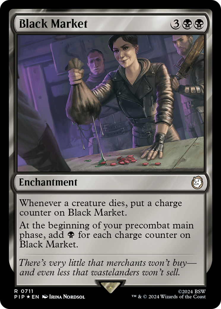 Black Market (Surge Foil) [Fallout] | Dragon's Lair Comics and Fantasy Houston TX