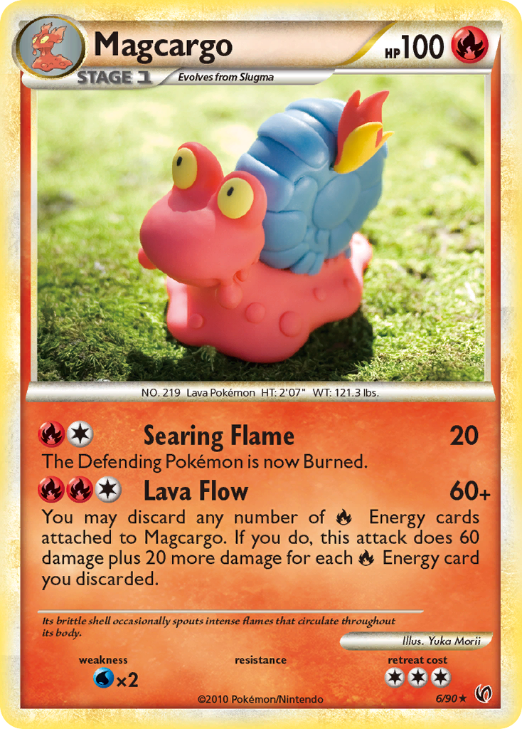Magcargo (6/90) [HeartGold & SoulSilver: Undaunted] | Dragon's Lair Comics and Fantasy Houston TX