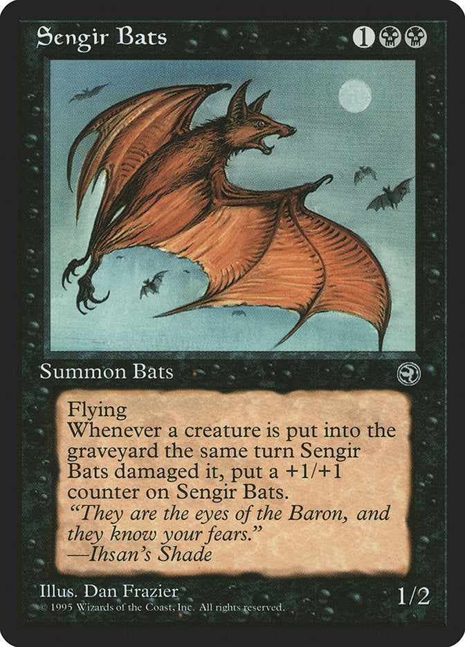 Sengir Bats (Ihsan's Shade Flavor Text) [Homelands] | Dragon's Lair Comics and Fantasy Houston TX