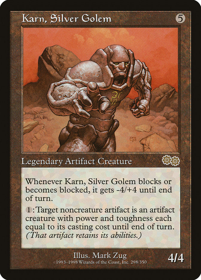 Karn, Silver Golem [Urza's Saga] | Dragon's Lair Comics and Fantasy Houston TX