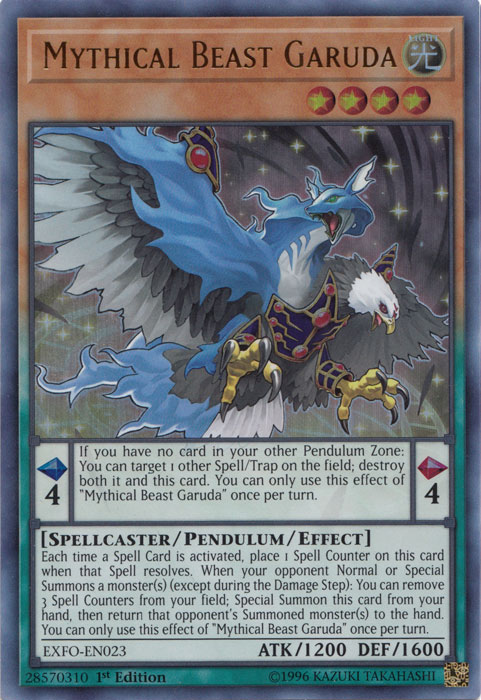 Mythical Beast Garuda [EXFO-EN023] Ultra Rare | Dragon's Lair Comics and Fantasy Houston TX