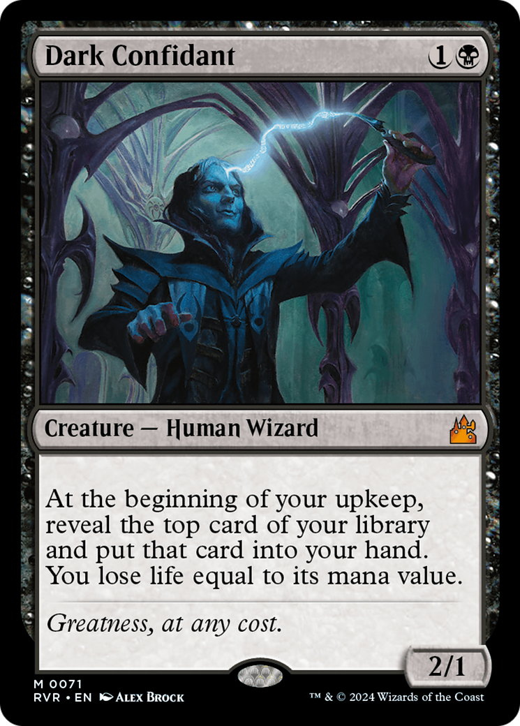 Dark Confidant [Ravnica Remastered] | Dragon's Lair Comics and Fantasy Houston TX
