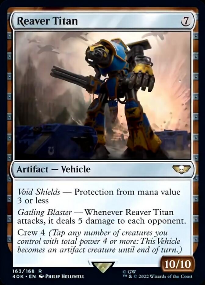 Reaver Titan (Surge Foil) [Warhammer 40,000] | Dragon's Lair Comics and Fantasy Houston TX