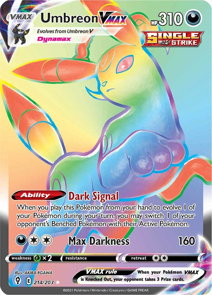 Umbreon VMAX (214/203) [Sword & Shield: Evolving Skies] | Dragon's Lair Comics and Fantasy Houston TX