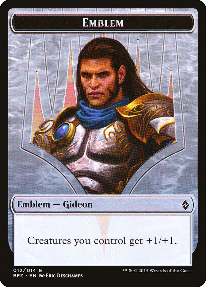 Gideon, Ally of Zendikar Emblem [Battle for Zendikar Tokens] | Dragon's Lair Comics and Fantasy Houston TX