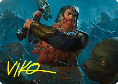 Gimli, Counter of Kills Art Card (10/81) [The Lord of the Rings: Tales of Middle-earth Art Series] | Dragon's Lair Comics and Fantasy Houston TX