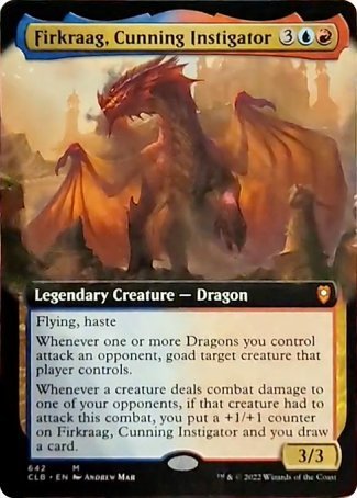 Firkraag, Cunning Instigator (Extended Art) [Commander Legends: Battle for Baldur's Gate] | Dragon's Lair Comics and Fantasy Houston TX