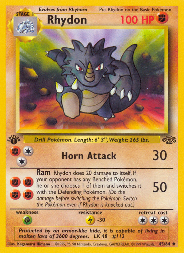 Rhydon (45/64) [Jungle 1st Edition] | Dragon's Lair Comics and Fantasy Houston TX